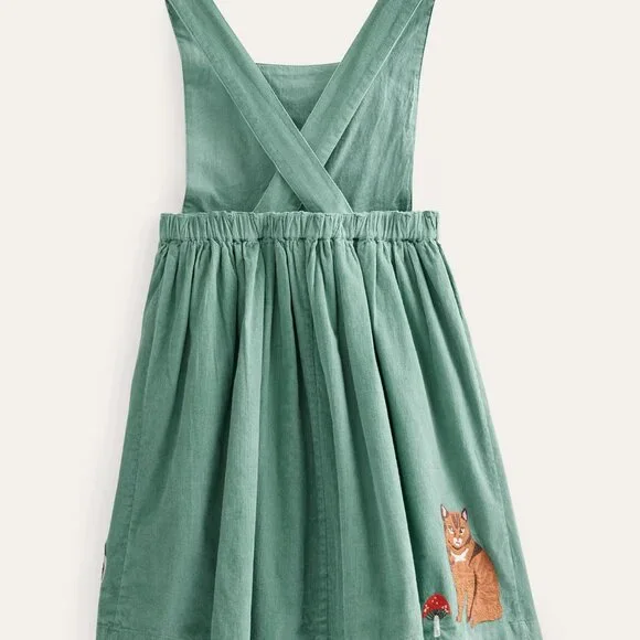 NWT Mini Boden Cats Cord Applique Pinafore - Picture 3 of 8